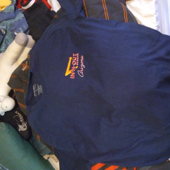 Mens L In and out burger arizona graphic back short sleeve tee - Picture 2 of 3